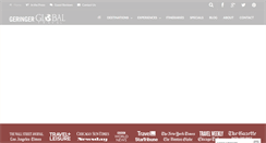 Desktop Screenshot of geringerglobaltravel.com